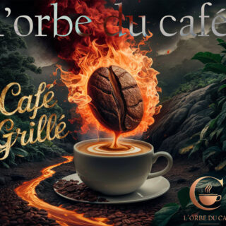 café grillé 100% robusta – grains torréfiés