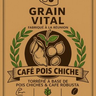 blend robusta + café pois chiche – grains et mouture